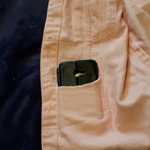 Pink Denim Vest Distressed - Picture 3 of 7